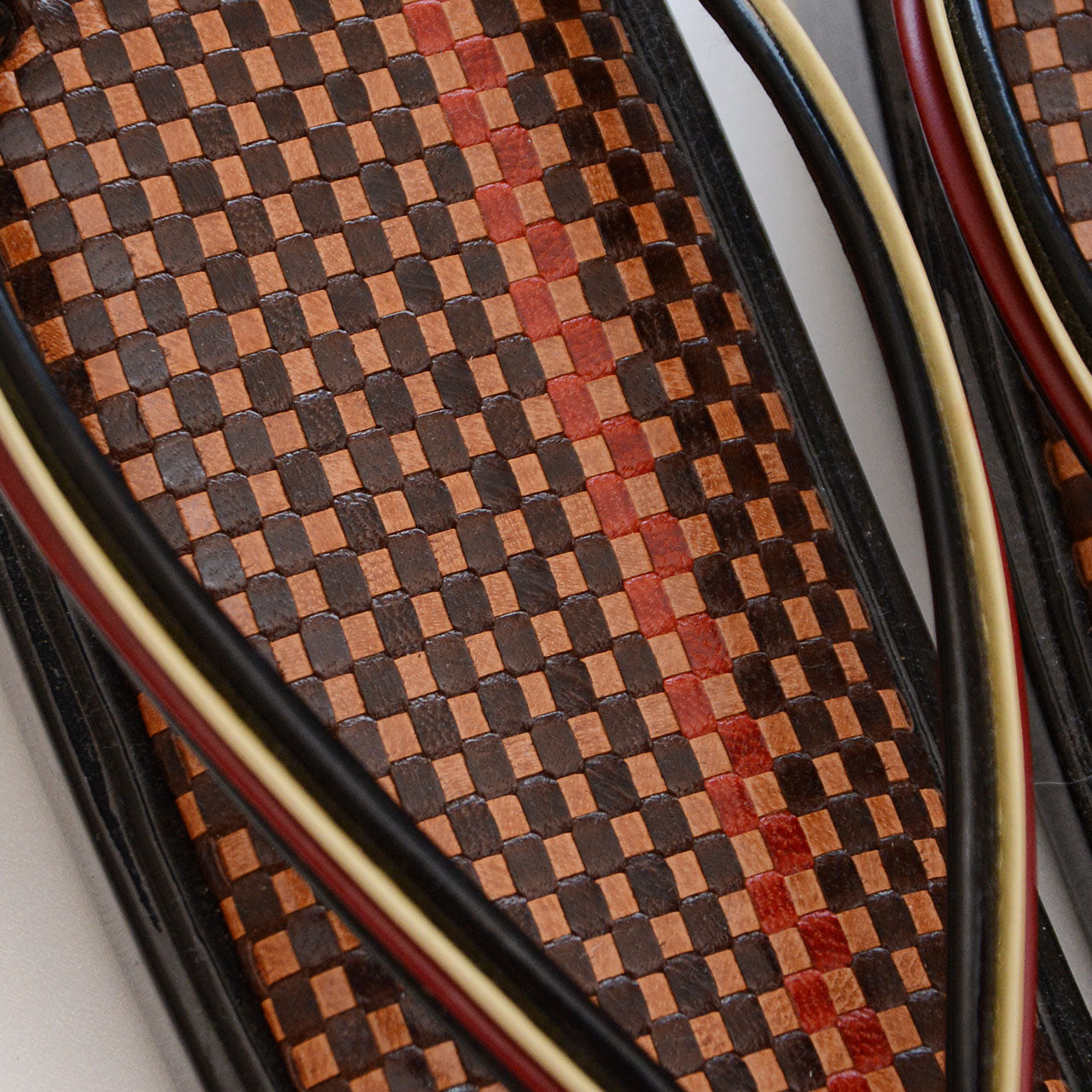 Retro Japanese leather footwear, casual and kimono styling